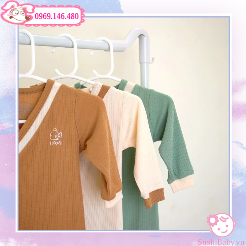 Body cài chéo 2 vạt size 0-3m, 3-6m, 6-9m