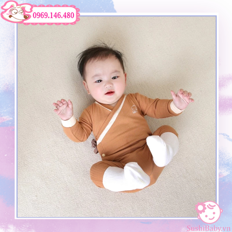 Body cài chéo 2 vạt size 0-3m, 3-6m, 6-9m
