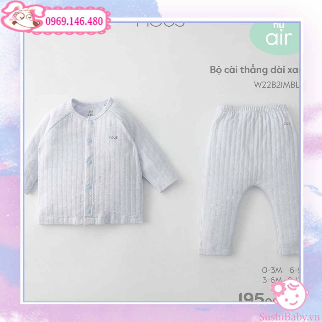 Bộ dài cài thẳng Nu Air cho bé