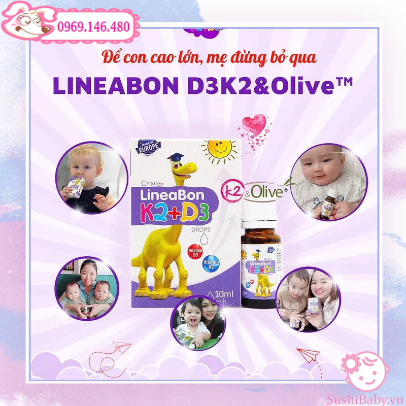 K2D3 MK7 LineaBon cho bé