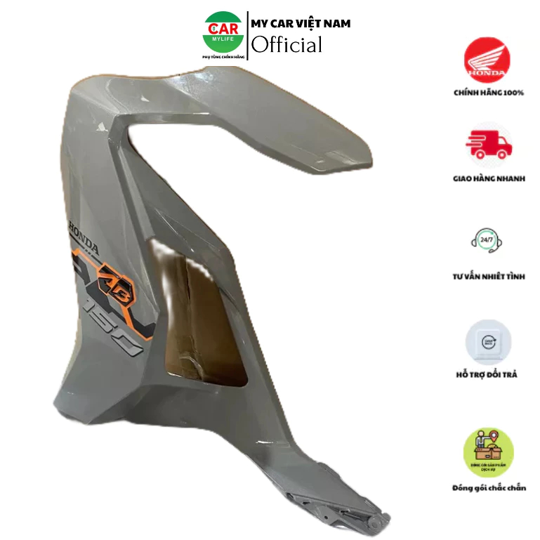 Cánh yếm bên trái - bửng yếm HONDA AIR BLADE 150 năm 2022 màu Xám xi măng. *NHC60P 1* 64600K1FV70ZB