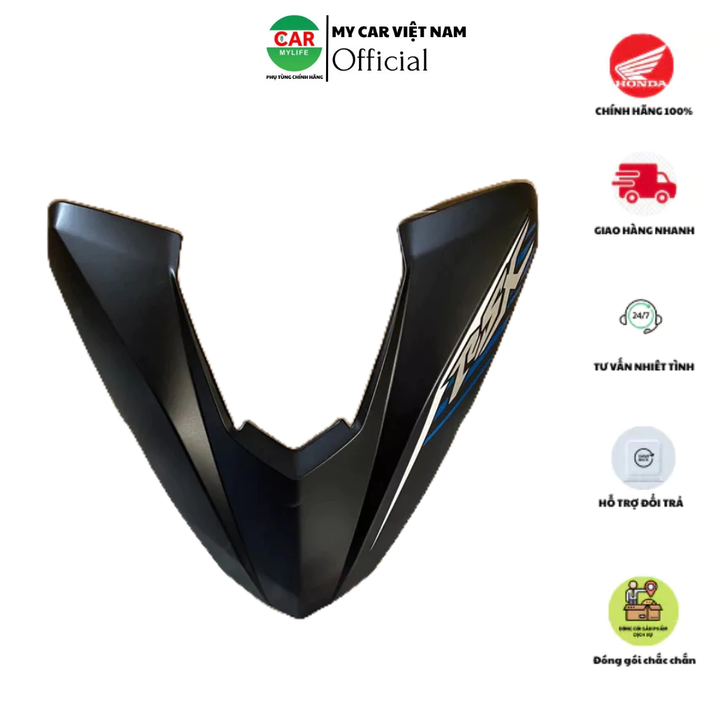 Bộ ốp trước - mặt nạ trước HONDA WAVE RSX110 năm 2019 màu Xanh đen. (64300K90VC0ZJ)