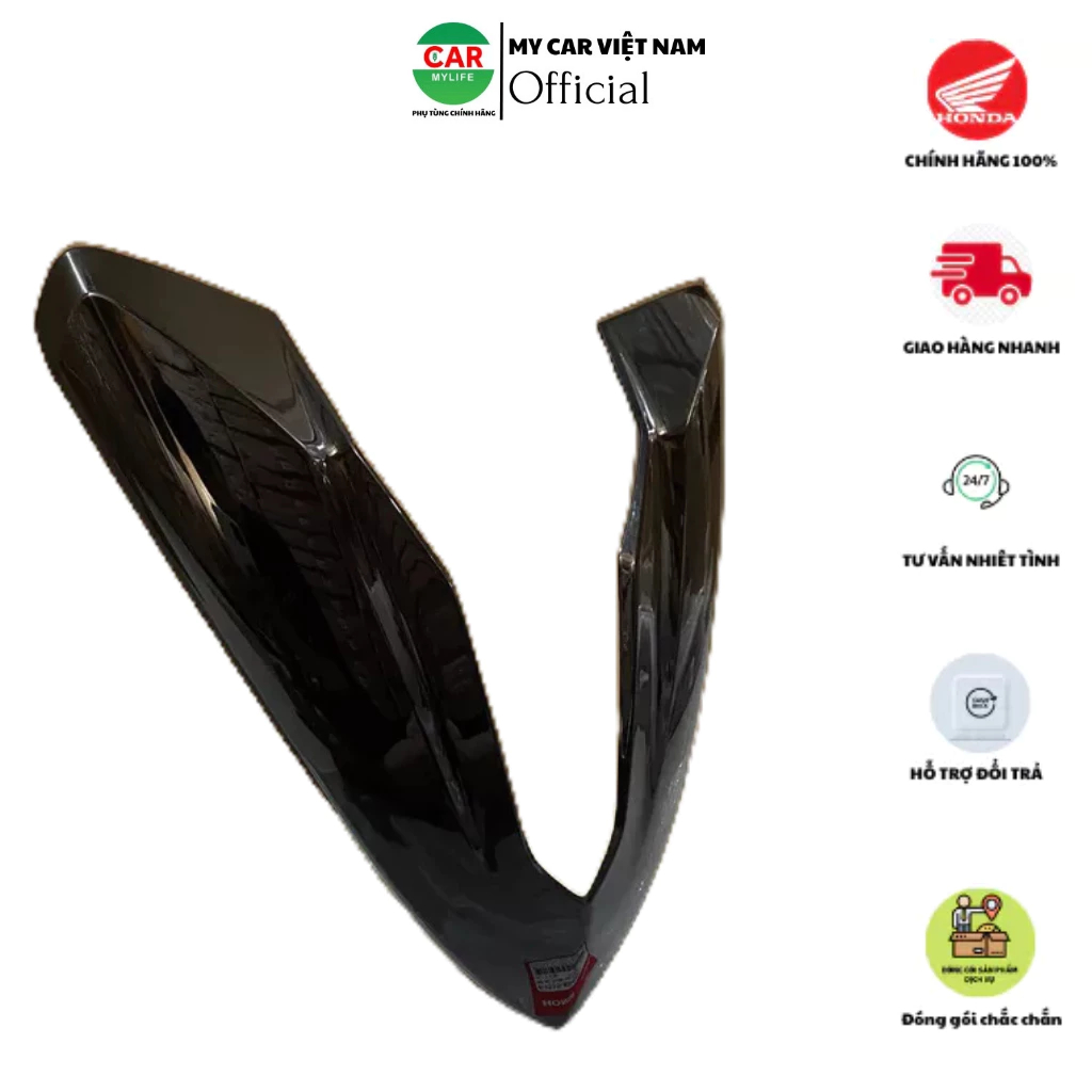 Bộ mặt nạ trước chữ V HONDA WAVE RSX110 năm 2014 màu Đen bóng. *NHB25M* 64510K03M60ZC