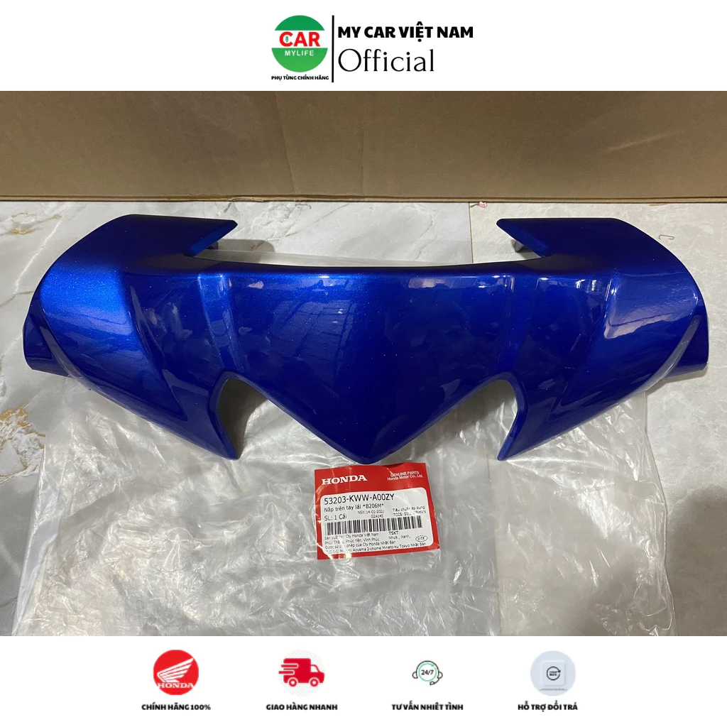 Nắp trên tay lái - nắp ốp bàn thờ HONDA WAVE RS110 năm 2010, RSX110 năm 2009 màu Xanh đậm. (53203KWWA00ZY)