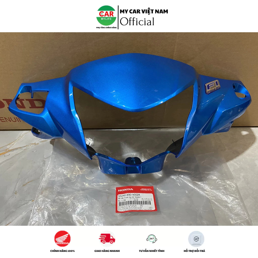 Nắp ốp trước tay lái - bàn thờ HONDA WAVE RSX110 năm 2017-2018-2019 màu Xanh (Phanh đĩa). *B189C* 53240K90V00ZK