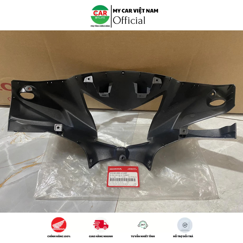 Nắp ốp trước tay lái - bàn thờ HONDA WAVE RSX110 năm 2017-2018-2019 màu Xám đen . *NHB83M* 53240K90V10ZF