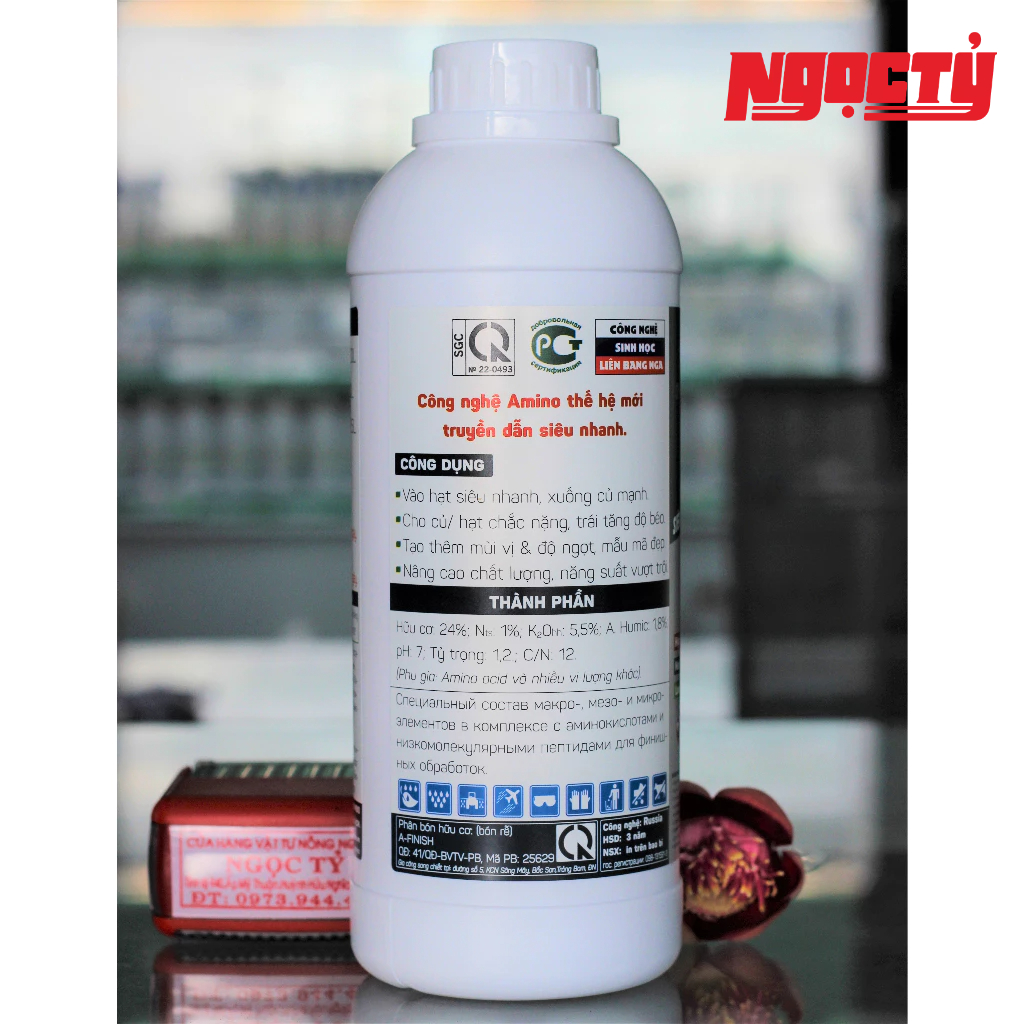 AMINO FINISH của SYMBIO giúp nặng trái, chắc hạt, chai 1 lít