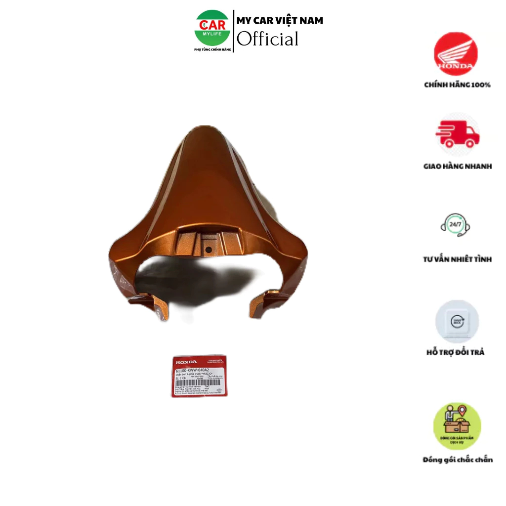 Chắn bùn A trước - Dè HONDA WAVE A110 năm 2018 màu Cam.