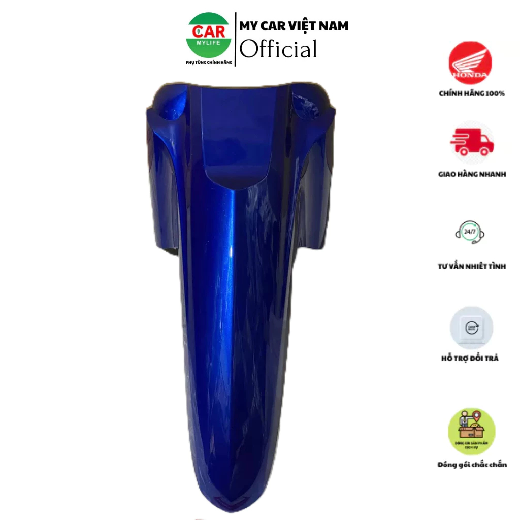 Chắn bùn A trước - dè trước HONDA WAVE RSX100 năm 2008 màu Xanh đậm. *B206M* 61100KVRV80ZC