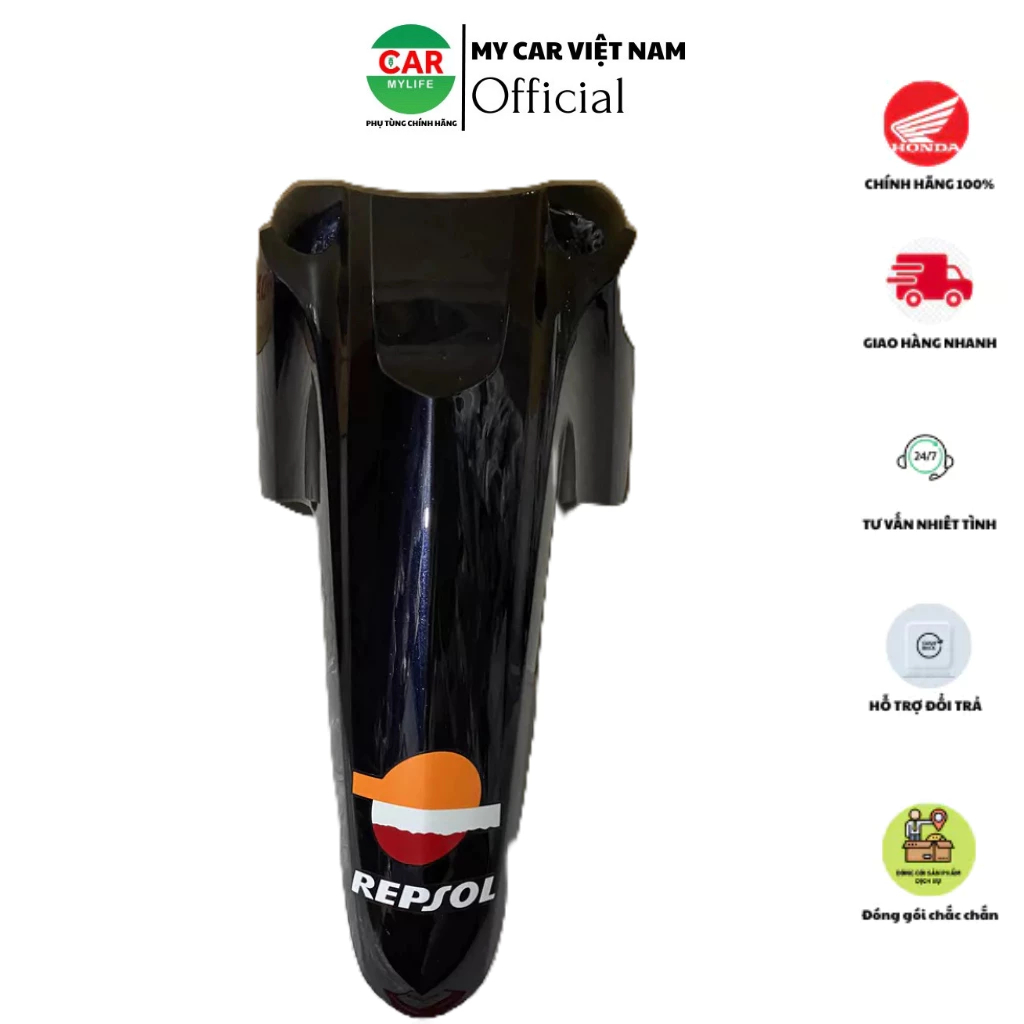 Bộ chắn bùn A trước - dè trước HONDA WAVE RSX100 REPSOL năm 2008 màu Xanh. *PB383M* 61110KVRV80ZA
