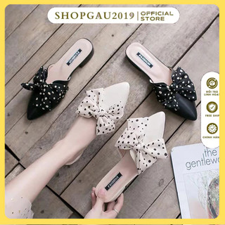 Dép nữ 2p thời trang đính nơ nhẹ nhàng nữ tính dễ đi dễ phối đồ 002