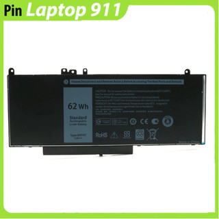 Pin dành cho laptop dell latitude e5450 e5470 e5550 e5570 6mt4t 62wh