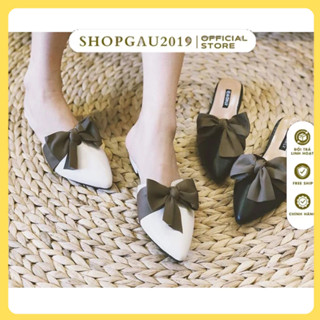 Free ship Dép sục nơ cực xinh , đế 2p da mềm êm chân 002