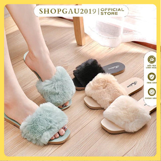 Dép lông đi chơi , đi trong nhà , dép nữ lông vũ mềm êm cực xinh kèm clip 010