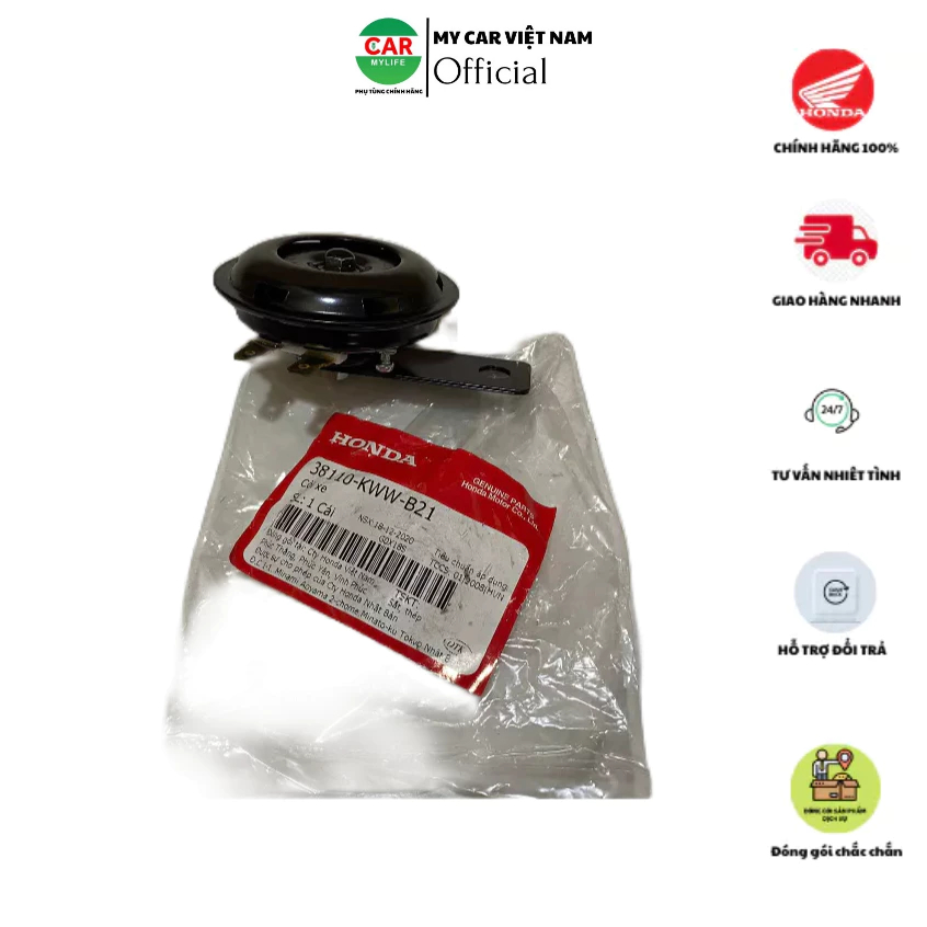 Còi xe máy HONDA WAVE S110, RS110, RSX110.  Mã SP 38110KWWB21