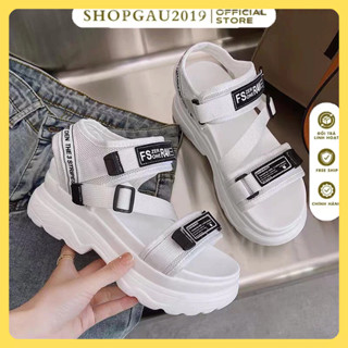 Free ship Dép sandal nữ quai hậu học sinh SPM kiểu hàn quốc độn đế 6p cực tôn dáng 007