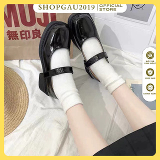 FREE SHIP giày lolita quai ngang cài xinh xắn 009