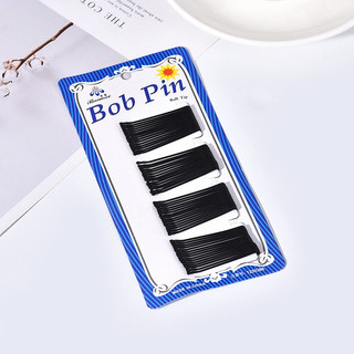 Vỉ 60 kẹp tăm - ghim kẹp tóc màu đen dạng thẳng nhỏ xinh