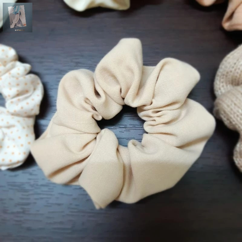 Scrunchies Mây Nhí Cột tóc vải nhiều màu sắc