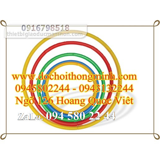 1 Vòng nhựa đường kính 40 cm, vòng thể dục giao màu ngẫu nhiên, có loại to hơn xin ch.at