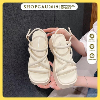  Dép sandal nữ FHS xăng đan nữ độn cao 6p siêu tôn dáng 