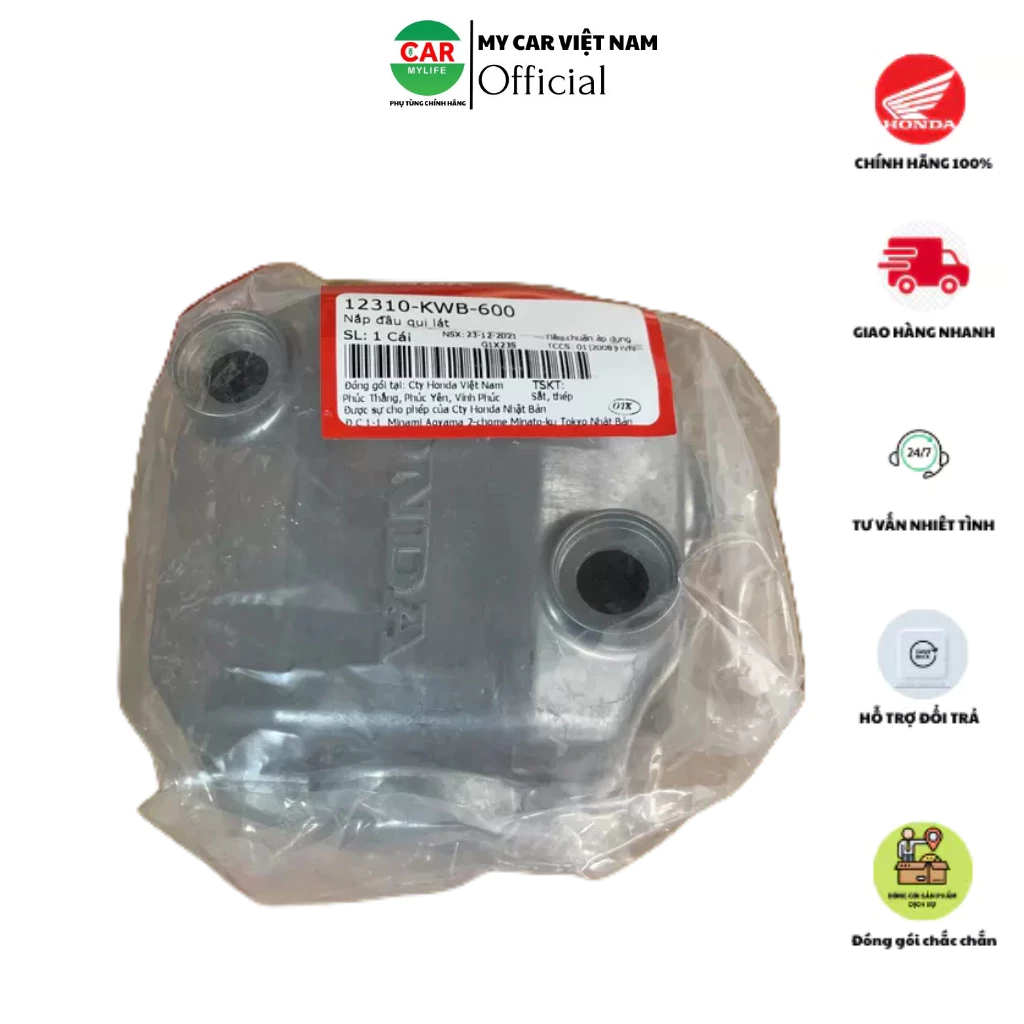 Nắp đầu qui lát HONDA WAVE 110. Mã SP 12310KWB600