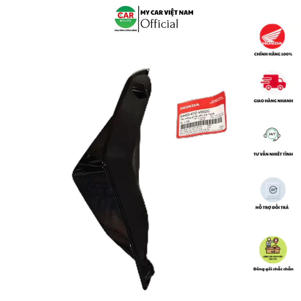 Tấm thông gió ốp yếm bên trái HONDA FUTURE 125 năm 2013-2015-2016. *NHB 64455KYZV00ZG