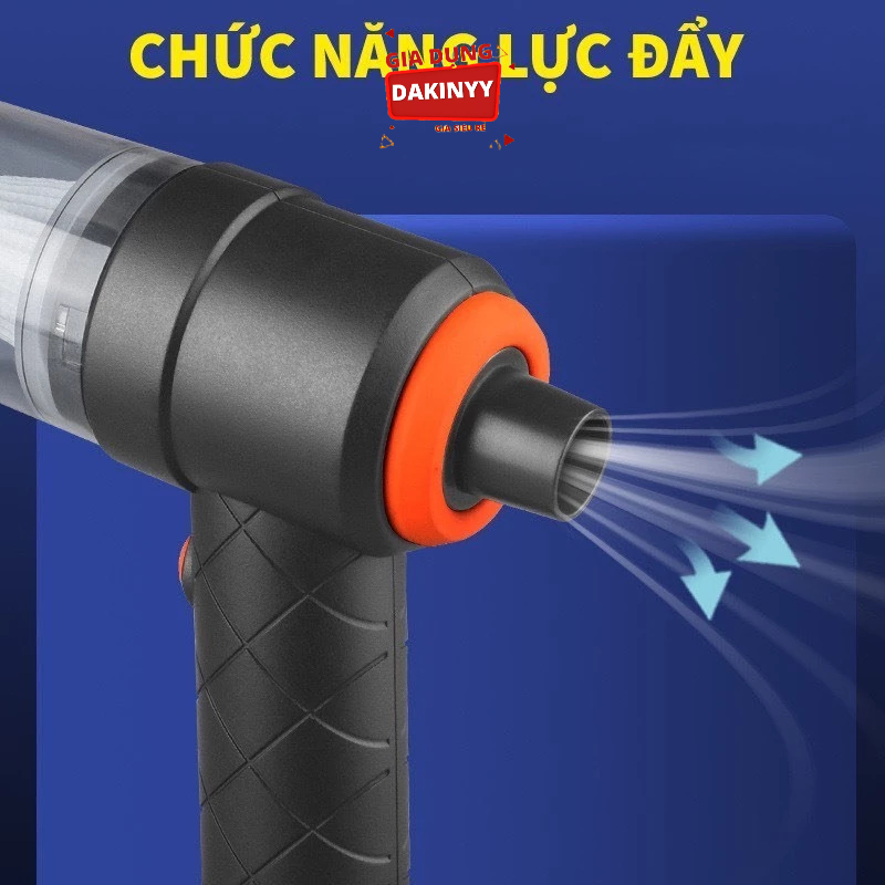 Máy hút bụi cầm tay mini không dây siêu tiện lợi, hút bụi xe ô tô, giường nệm lông chó mèo đa chức năng hàng loại 1