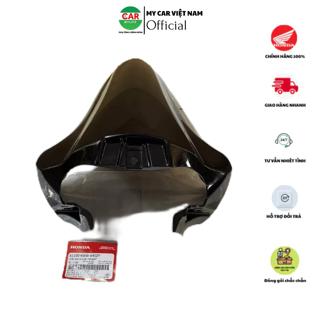 Chắn bùn A trước - Dè HONDA WAVE S110 năm 2011 màu Đen.