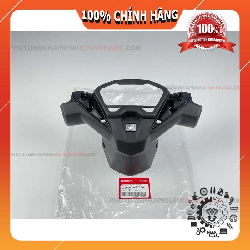 Bợ đồng hồ VARIO CLICK 2018 2021 chính hãng Honda Indo, Ốp tay lái Bàn thờ 53206K59A70ZB / 53280-K59-A70ZA
