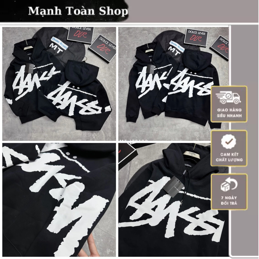Áo Nỉ Hoodie Nam DG In Logo 2 Mặt Áo Siêu Đẹp - Áo Hoodie Nam Nữ DG Vảy Sơn Full Áo Siêu Nét