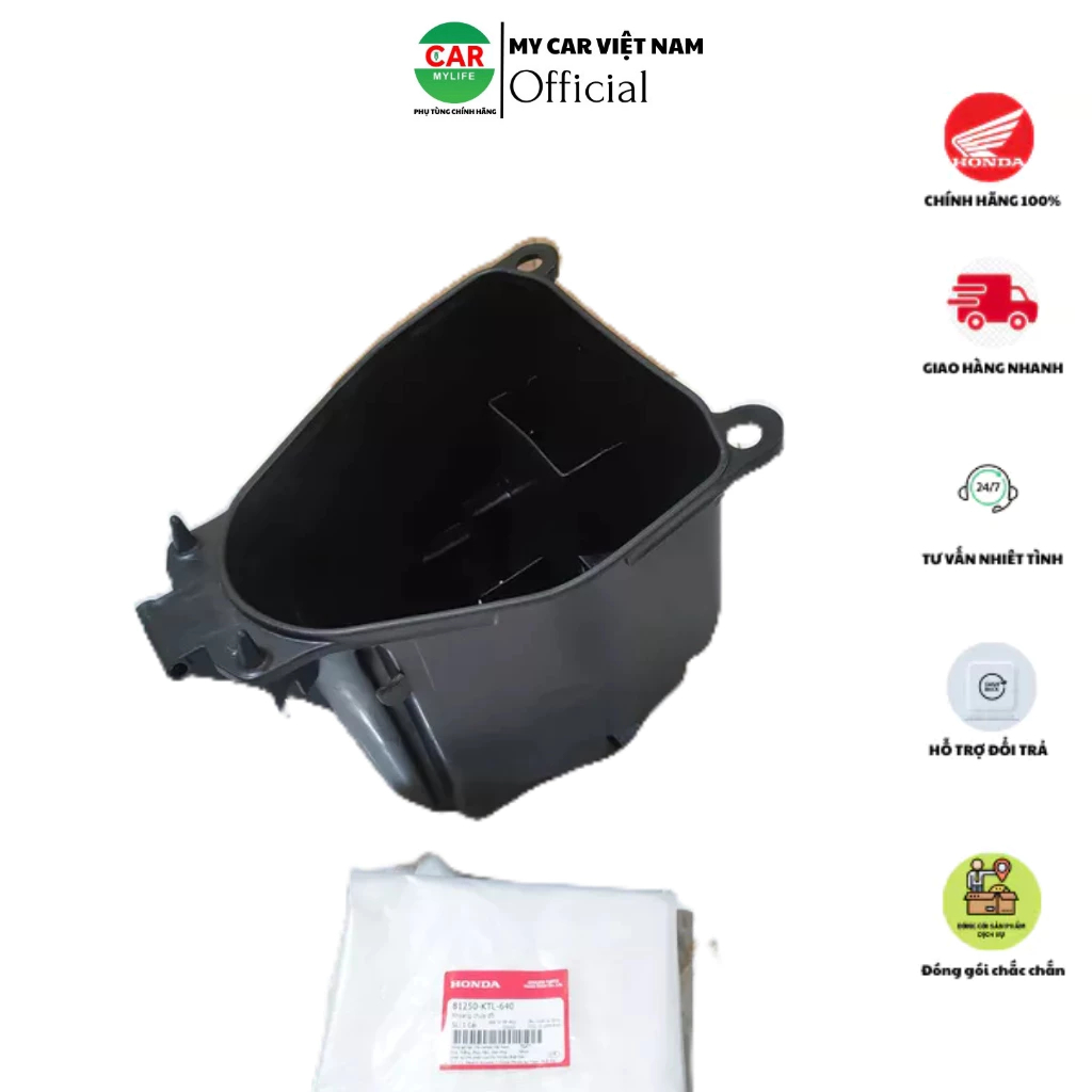 Hộp chứa đồ - thùng đồ cốp xe HONDA WAVE A100, RS100, S100, RSX100. 81250KTL640