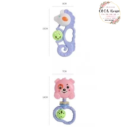 Bộ đồ chơi xúc xắc 7 món hình thú phát tiếng kêu vui nhộn kích thích vận động