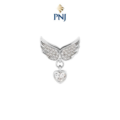 Hạt Charm Bạc đính đá ECZ PNJSilver đôi cánh