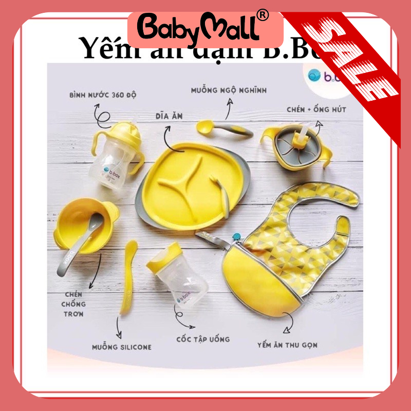 B.BOX Yếm ăn dặm kèm thìa 3938