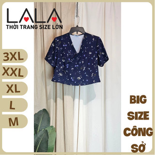 Bigsize công sở - Áo Hanbie - Xanh Hoa