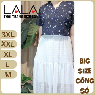 Bigsize công sở - Áo Hanbie - Xanh Hoa