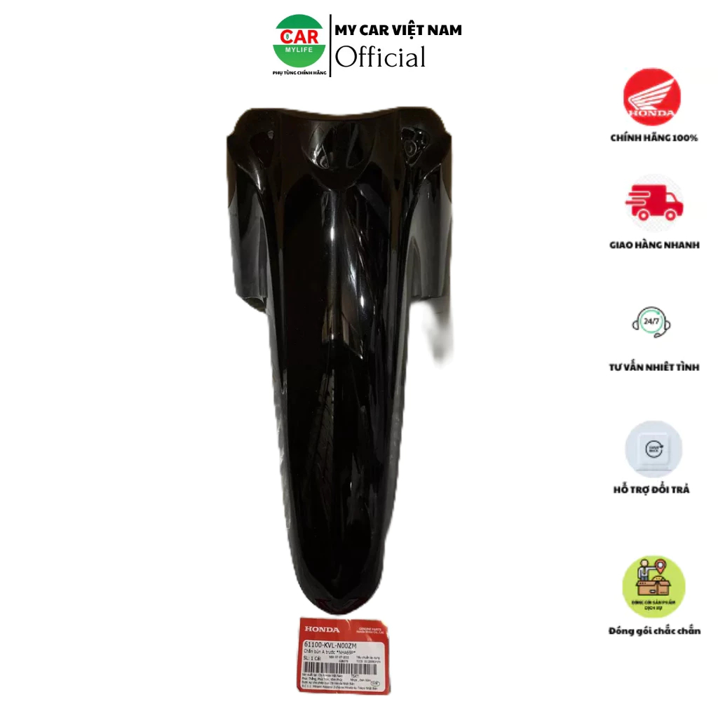 Chắn bùn A trước - dè trước HONDA FUTURE X năm 2010 màu Đen bóng. *NHA69P* 61100KVLN00ZM