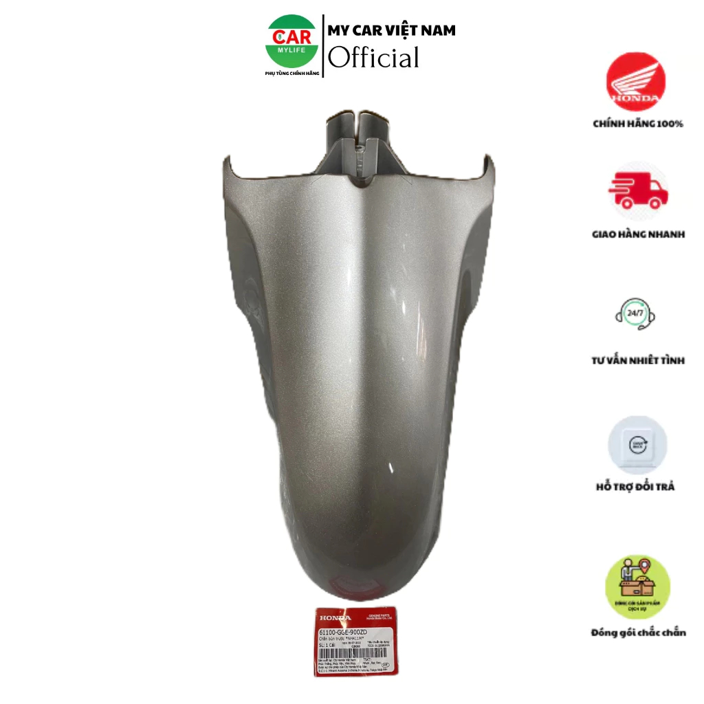 Chắn bùn A trước - Dè trước HONDA LEAD 110 Cũ năm 2009-2011 màu Bạc. *NH411M* 61100GGE900ZD