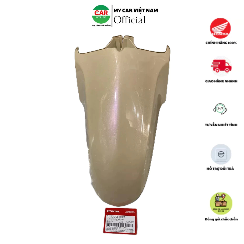 Chắn bùn A trước - dè trước HONDA LEAD 110 Cũ năm 2009-2011-2012 màu Vành nhạt. *YR299P* 61100GGE900ZF