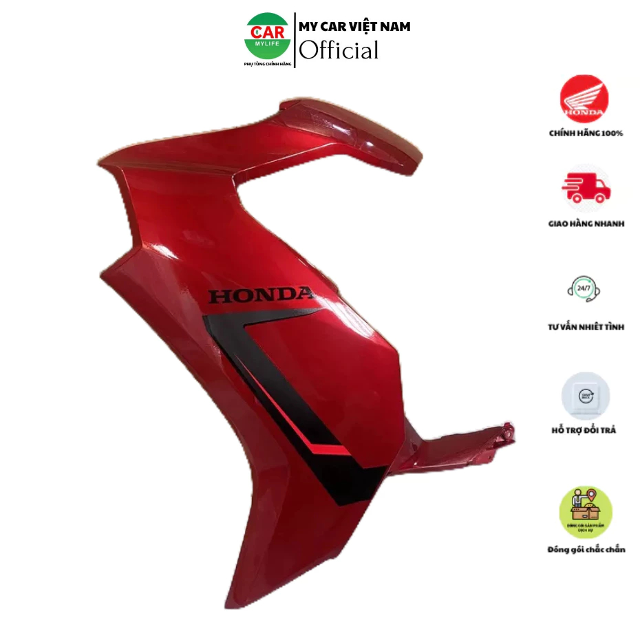 Cánh yếm bên trái - bửng yếm HONDA AIR BLADE 125 năm 2021 màu Đỏ. *R340* 64600K1GV30ZC