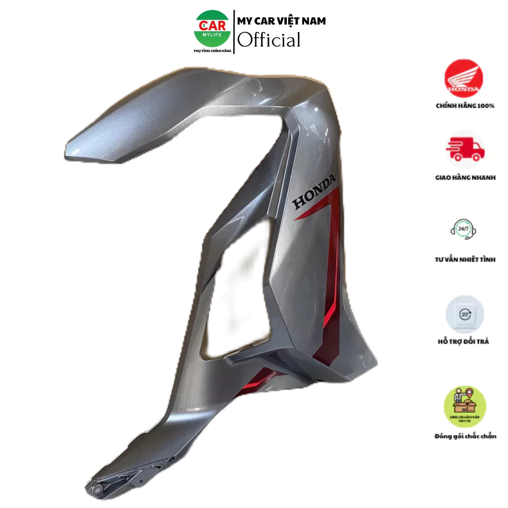 Cánh yếm bên phải - bửng yếm HONDA AIR BLADE 125 năm 2021 màu Xám đỏ. *NH262* 64500K1GV30ZB