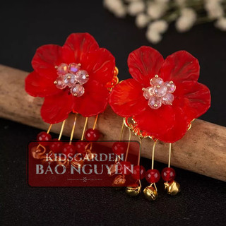 Set 2 kẹp tóc cổ trang xinh xắn cho bé gái - kidsgarden bảo nguyên