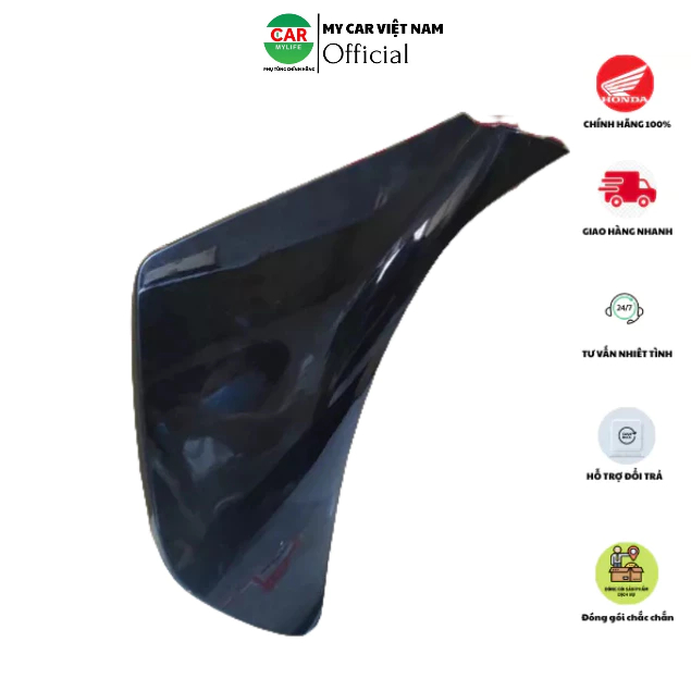 Cánh yếm bên tría - bửng yếm HONDA AIR BLADE 110 năm 2011 màu Đen bóng. *NHB25M*