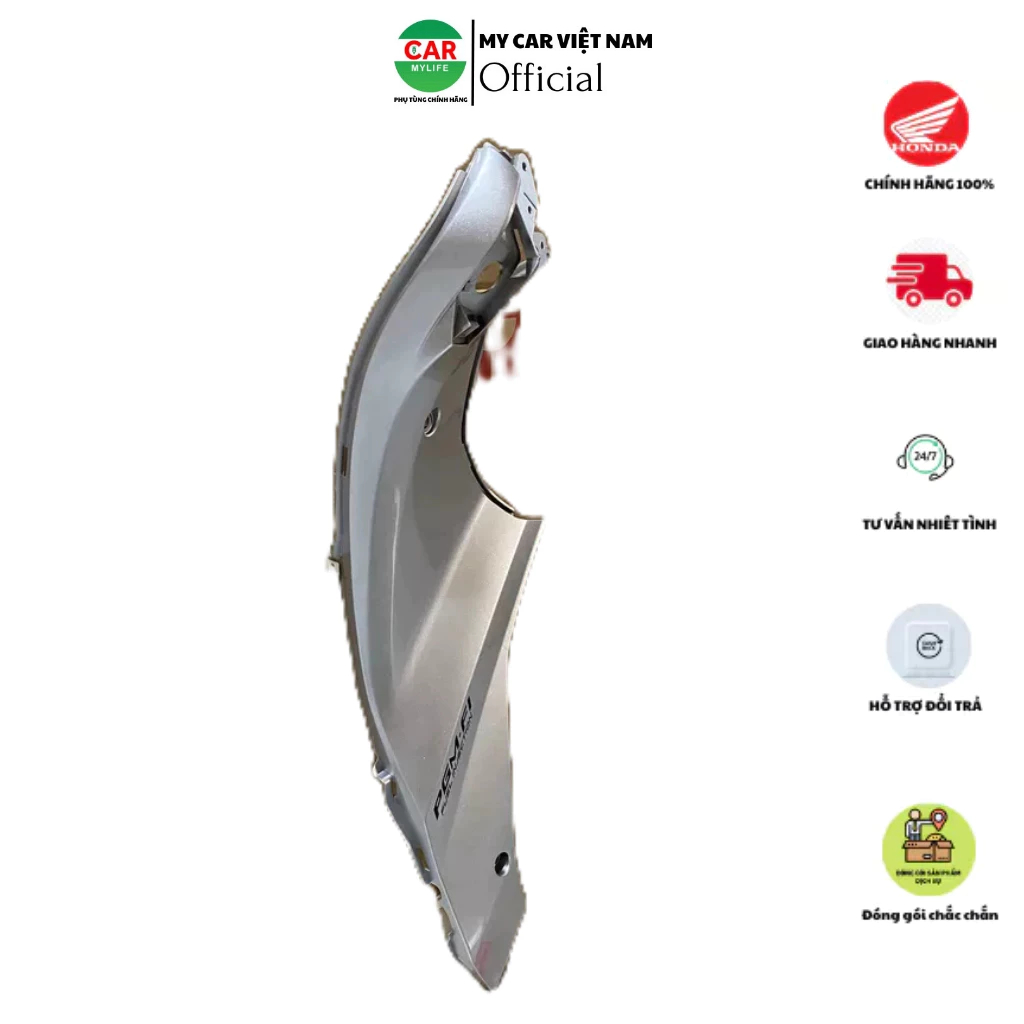 Ốp yếm bên phải - cánh yếm trong HONDA AIR BLADE 110 năm 2009-2010 màu Bạc. 64415KVGV20ZA *NH411M*
