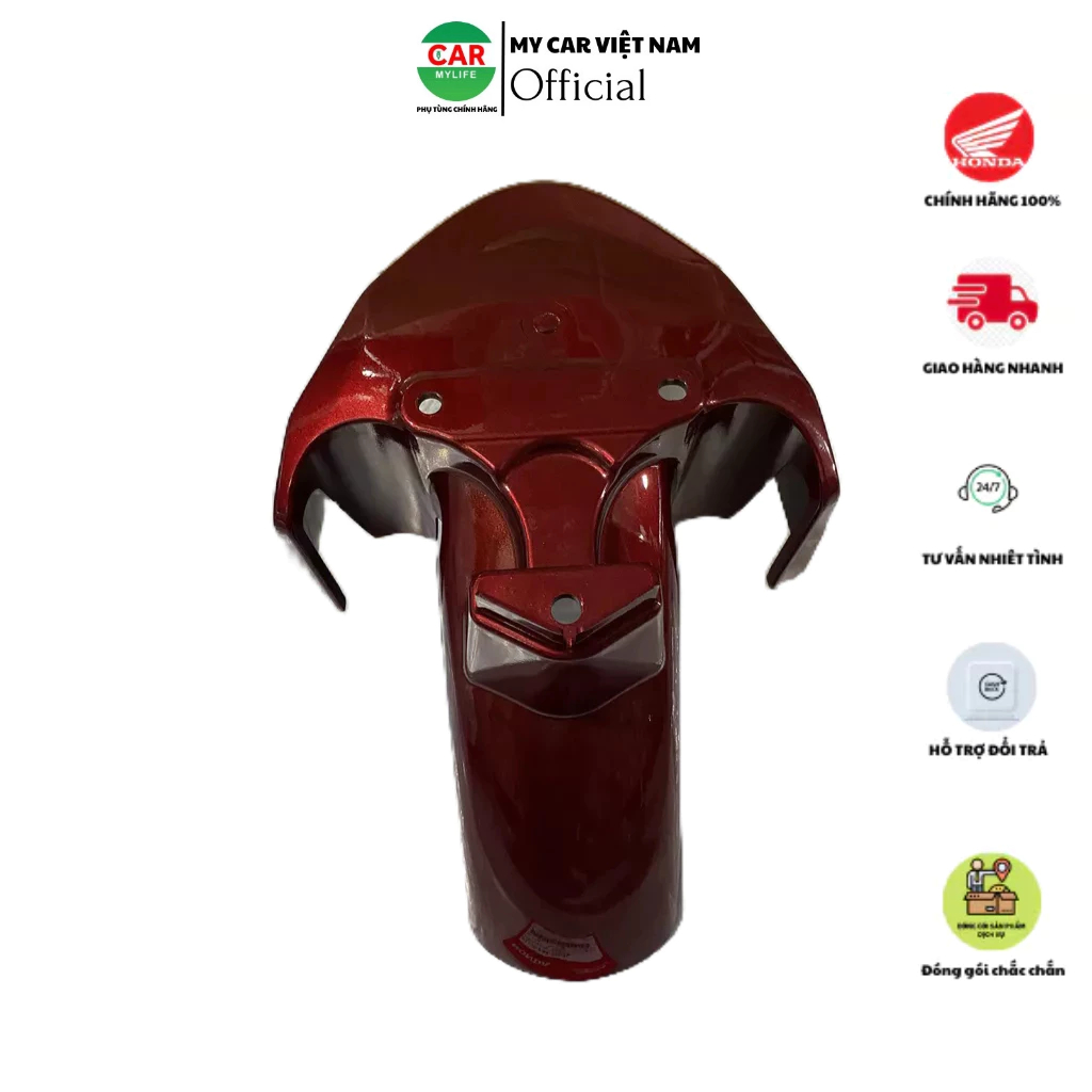 Chắn bùn A trước - dè trước HONDA VISION năm 2014-2016-2018-2020 màu Đỏ mận. *R350* 61110K44V00ZC