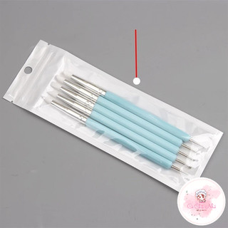 Bộ mo + miết đất sét 5 chiếc, dụng cụ tạo hình đất sét, gumpaste