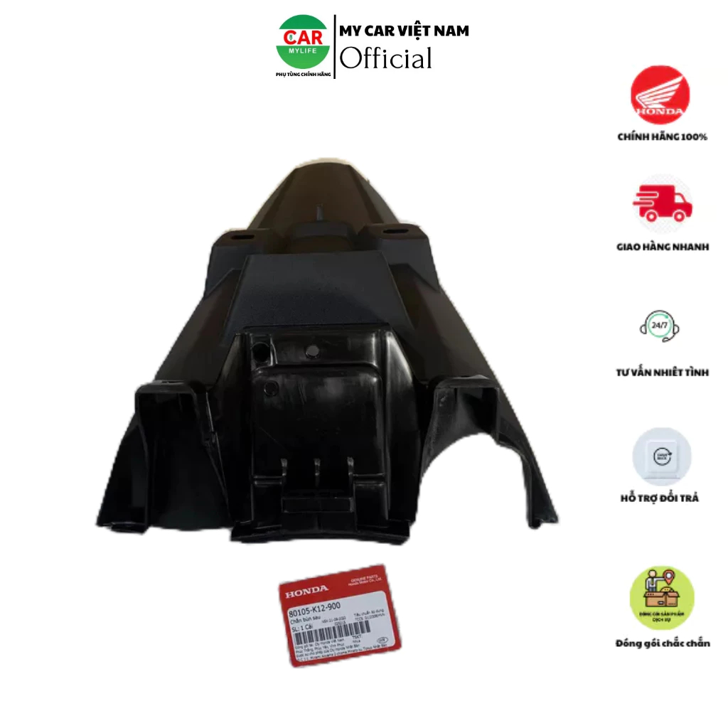 Chắn bùn sau - đuôi bắt biển HONDA LEAD 125 năm 2013-2015-1016. 80105K12900