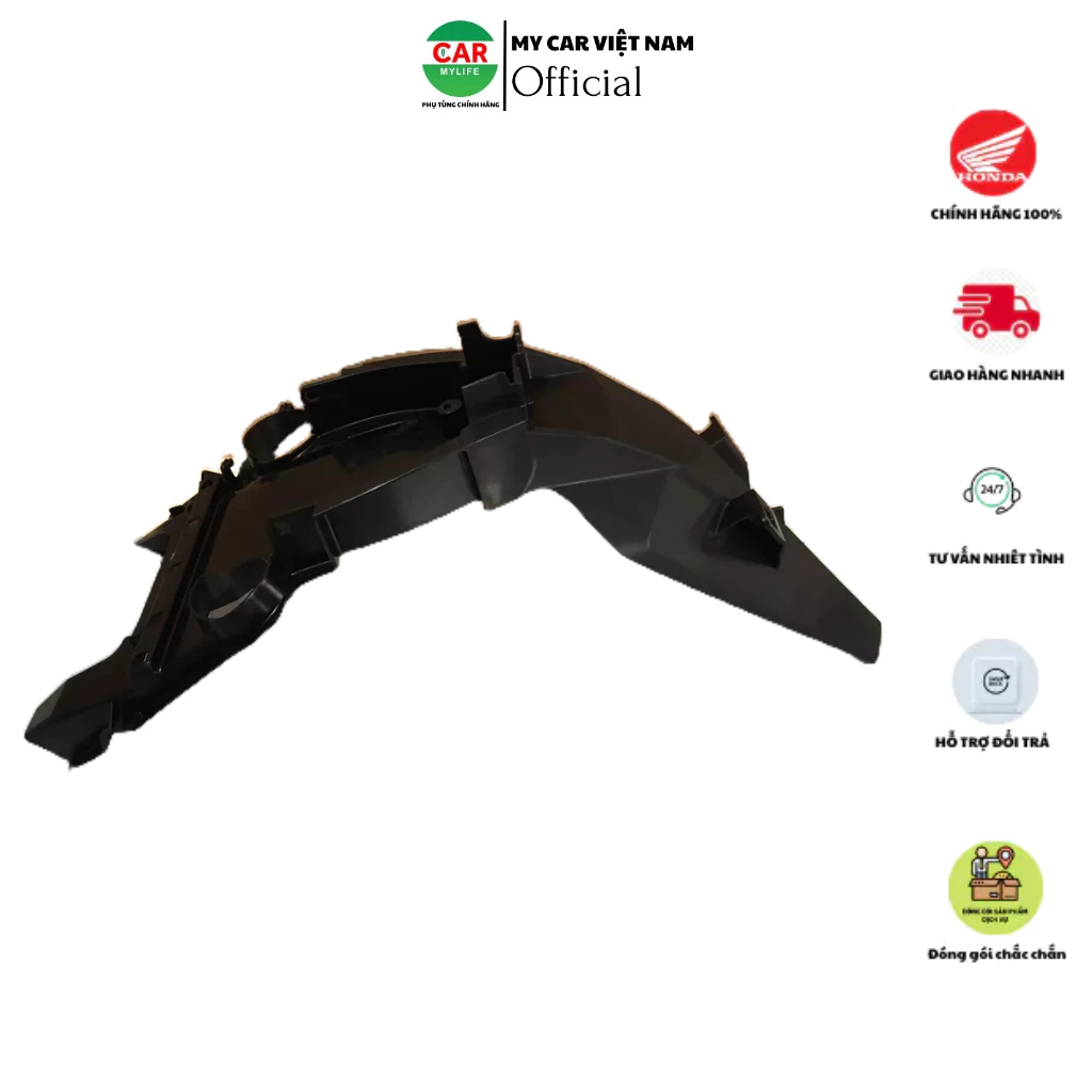 Chắn bùn sau - Đuôi HONDA AIR BLADE 110 Béo năm 2011 màu Đen.  80100KVGV40