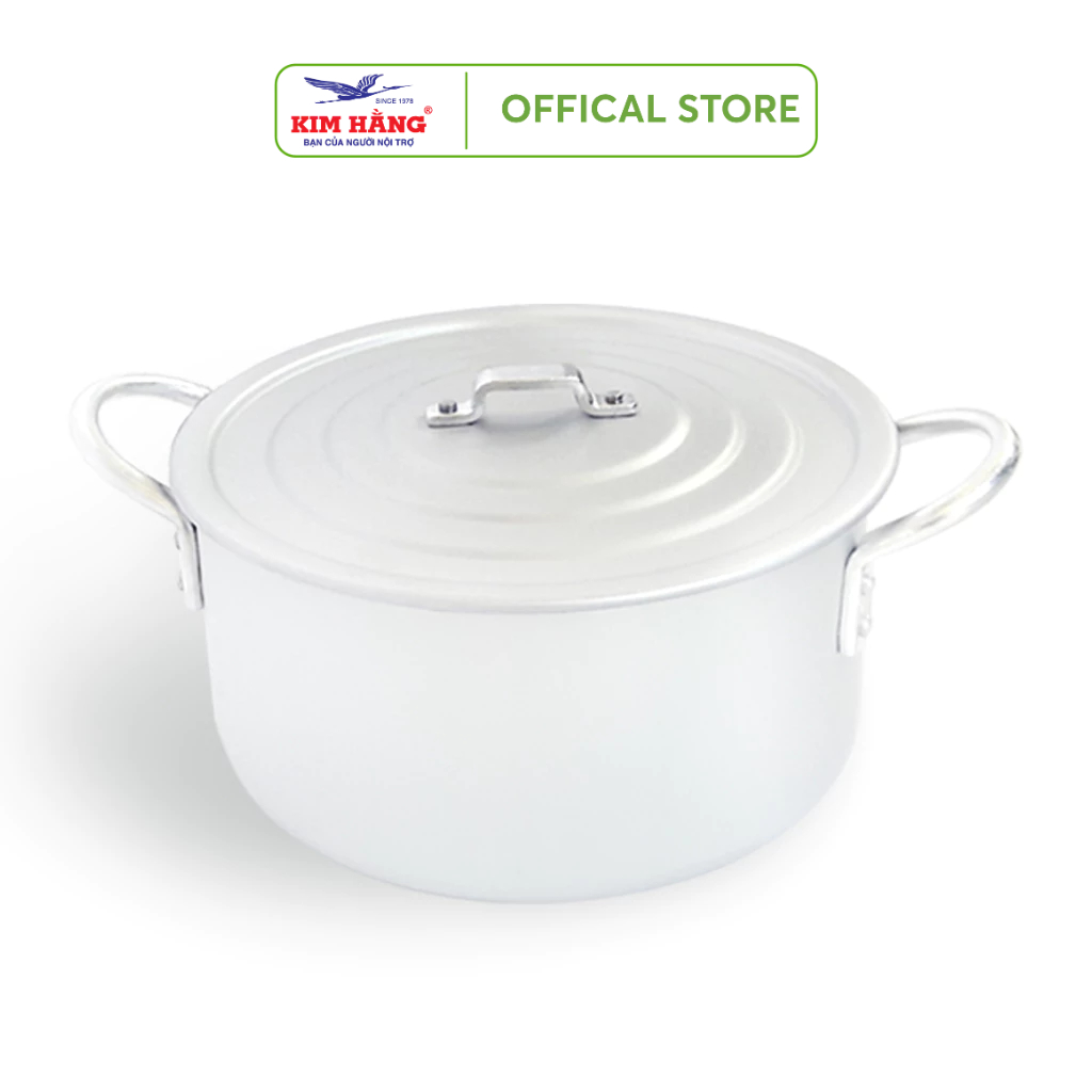Nồi Nhôm ĐB quai tròn xi bóng 16cm Kim Hằng KHG1337